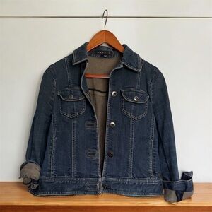 Theory Indigo Denim Jacket - Dark Blue